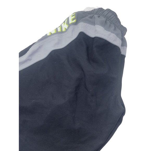 Nike Swim Trunks Lined Black Gray Pockets Elastic Waist Men's Size Large - Picture 6 of 6